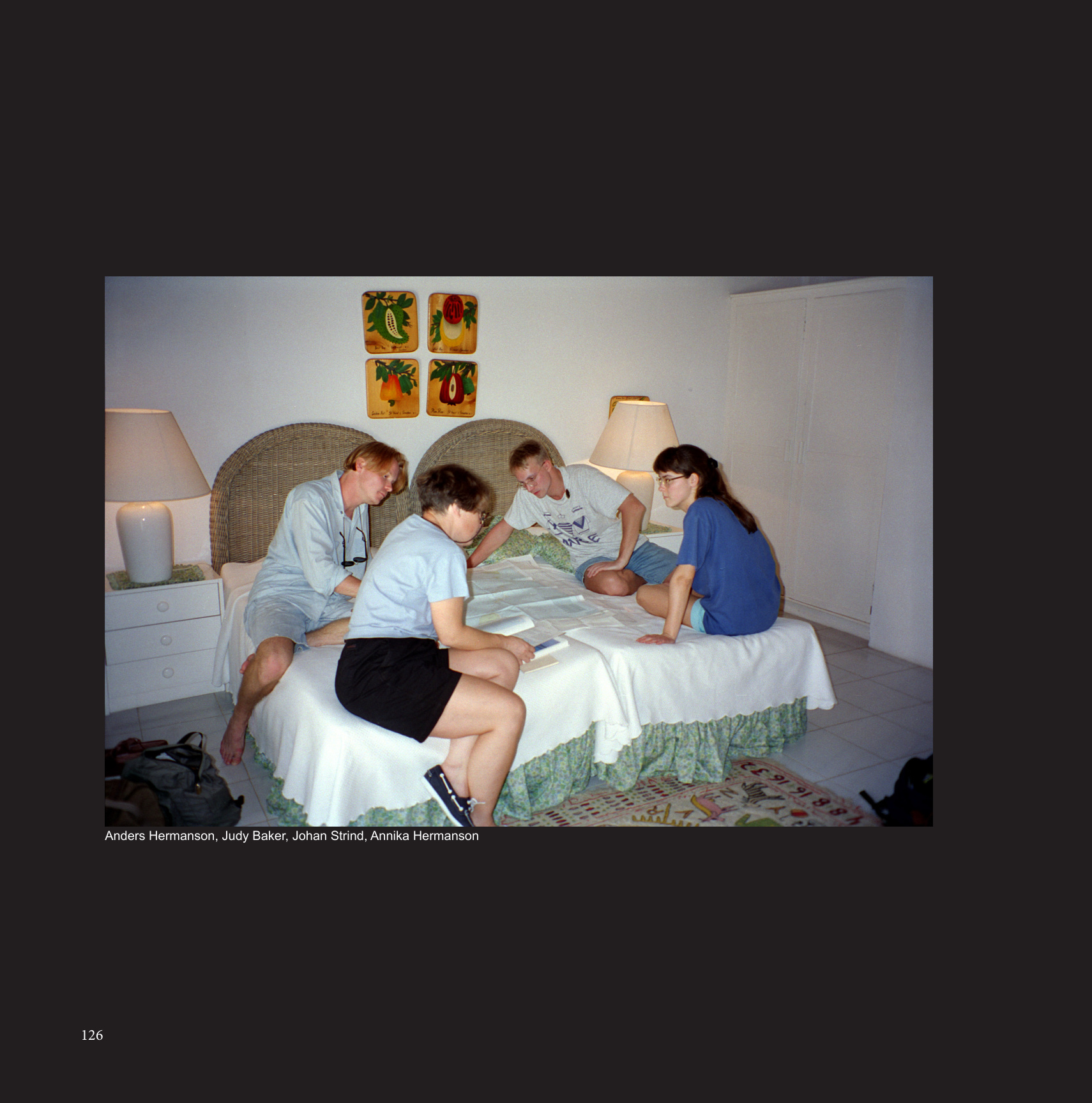 Anders Hermanson, Judy Baker, Johan Strind, Annika Hermanson