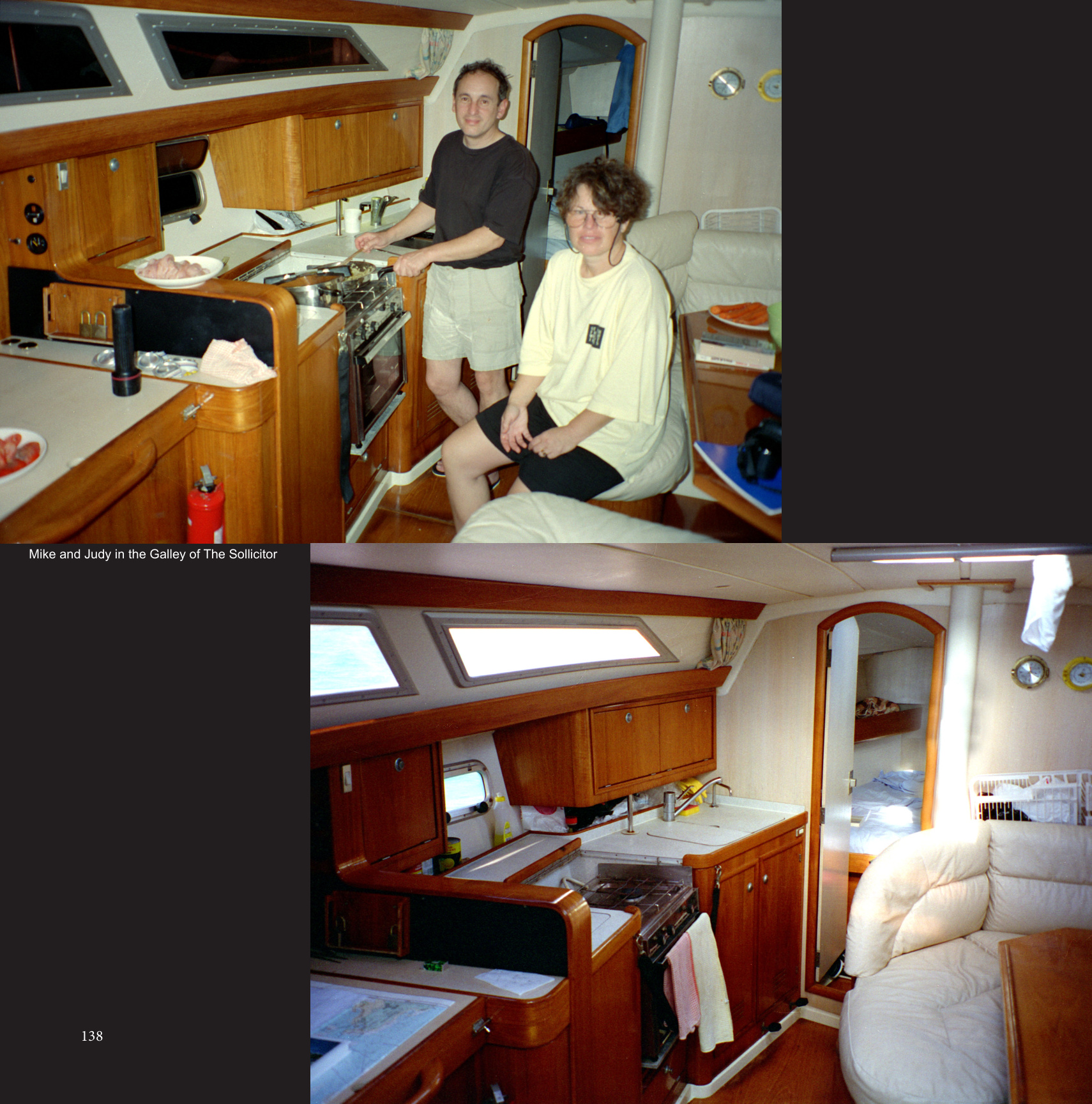 Mike and Judy in the Galley of The Sollicitor