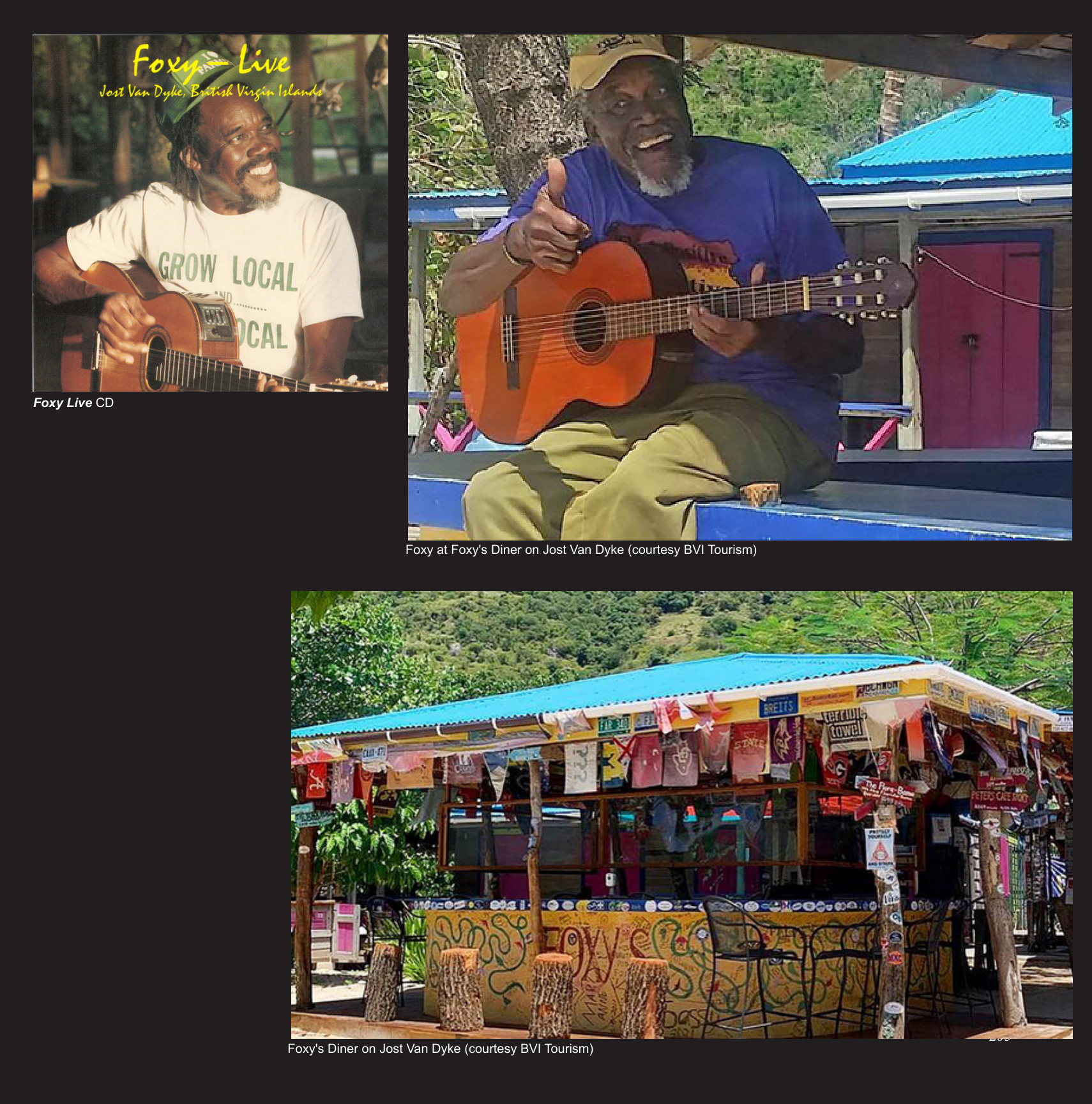 Foxy at Foxy's Diner on Jost Van Dyke (courtesy BVI Tourism)